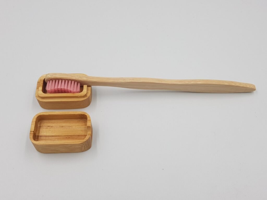 Bamboo brush head protection box