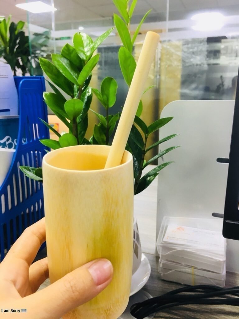 Bamboo straws for drink shops