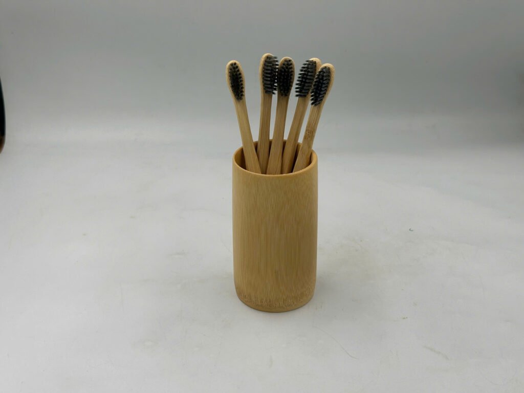 Black bamboo toothbrush