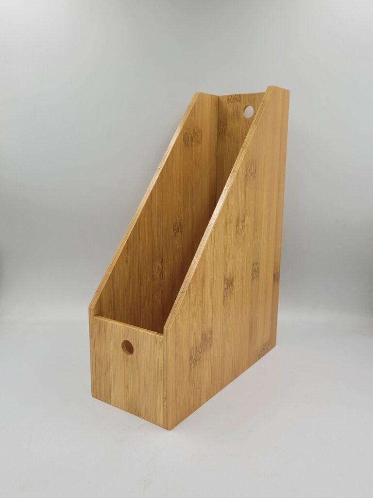 Eco-friendly stationery bamboo tray