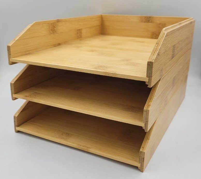Eco-friendly stationery bamboo tray type 2