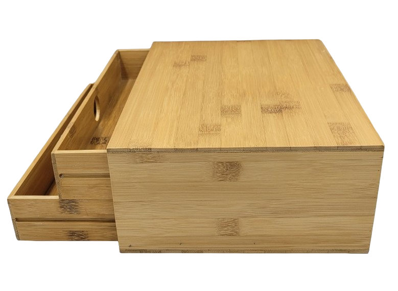 Eco-friendly stationery bamboo tray type 3