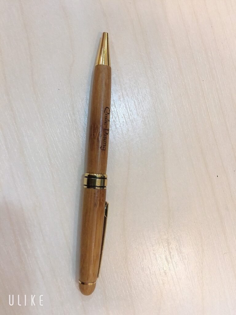 Premium bamboo ballpoint pen