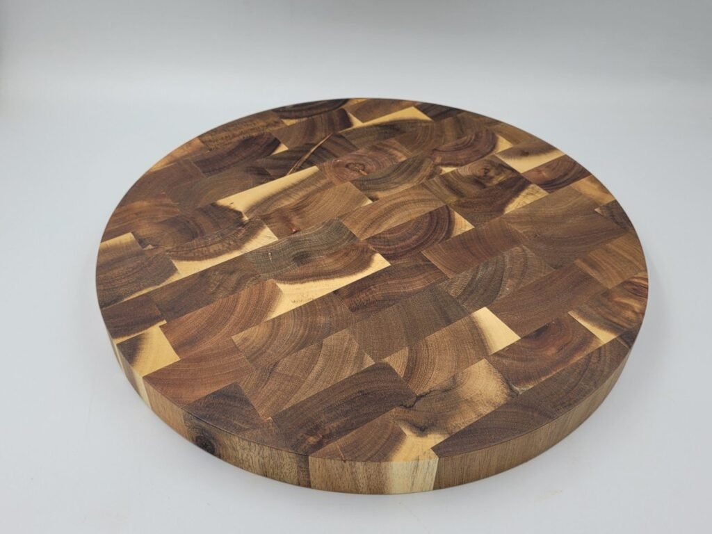 Round Teak wooden cutting board D25H2.5 cm