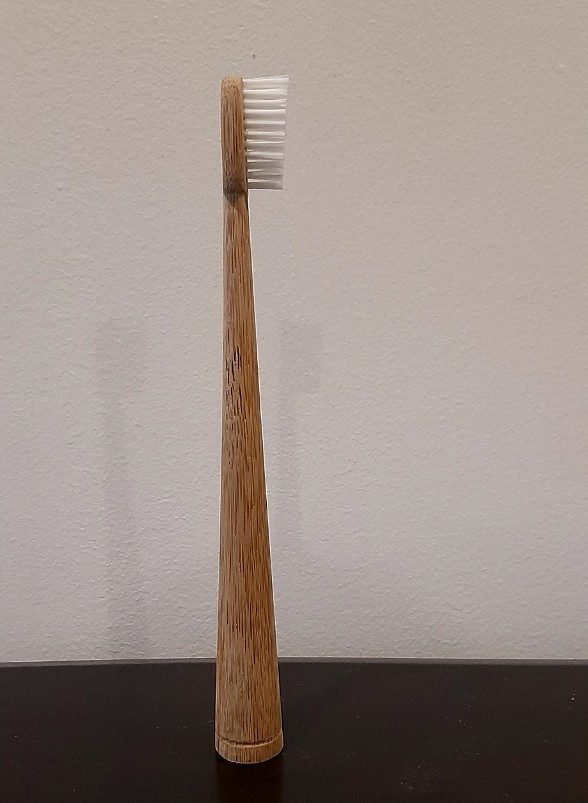 Wholesale bamboo brush with round stem and can stand Type D1